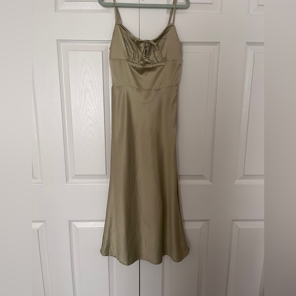 Sage Green Slip Dress